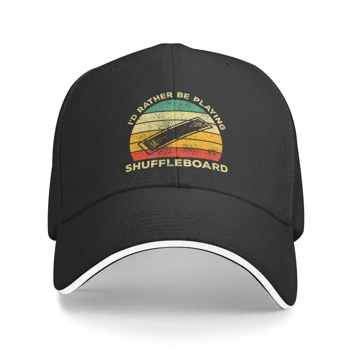 

I’d Rather Be Playing Shuffleboard Vintage Gift For shuffleboard players Baseball Cap custom Hat Cosplay Baseball Men Women's