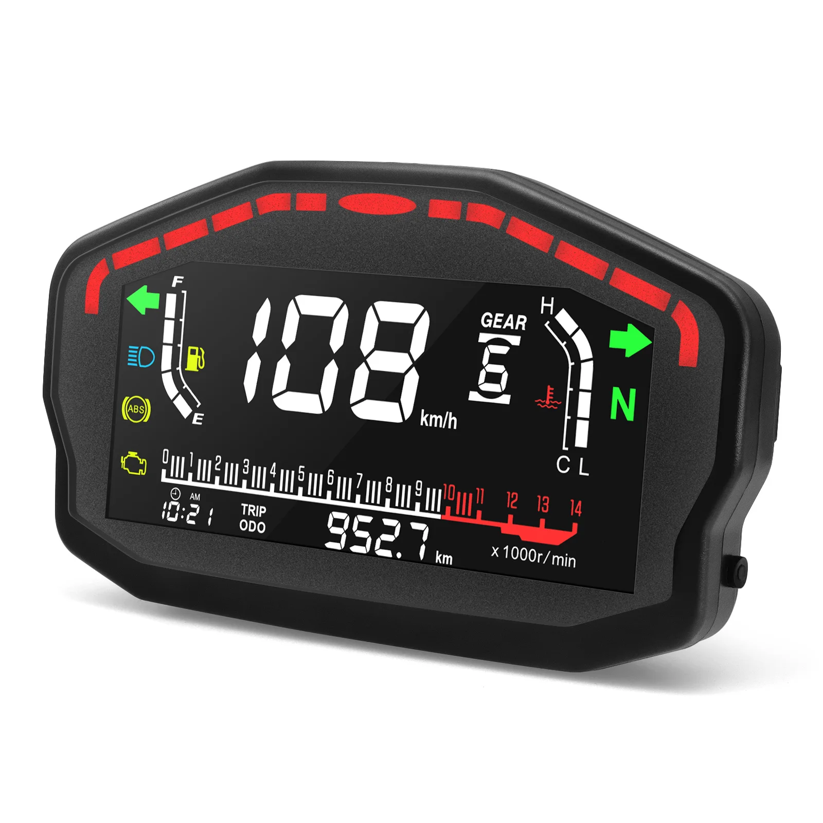 Universal LED Motorcycle Speedometer Digital Odometer 2,4 Cylinders RPM Tachometer For Honda Ducati Kawasaki motorcycle speedometer