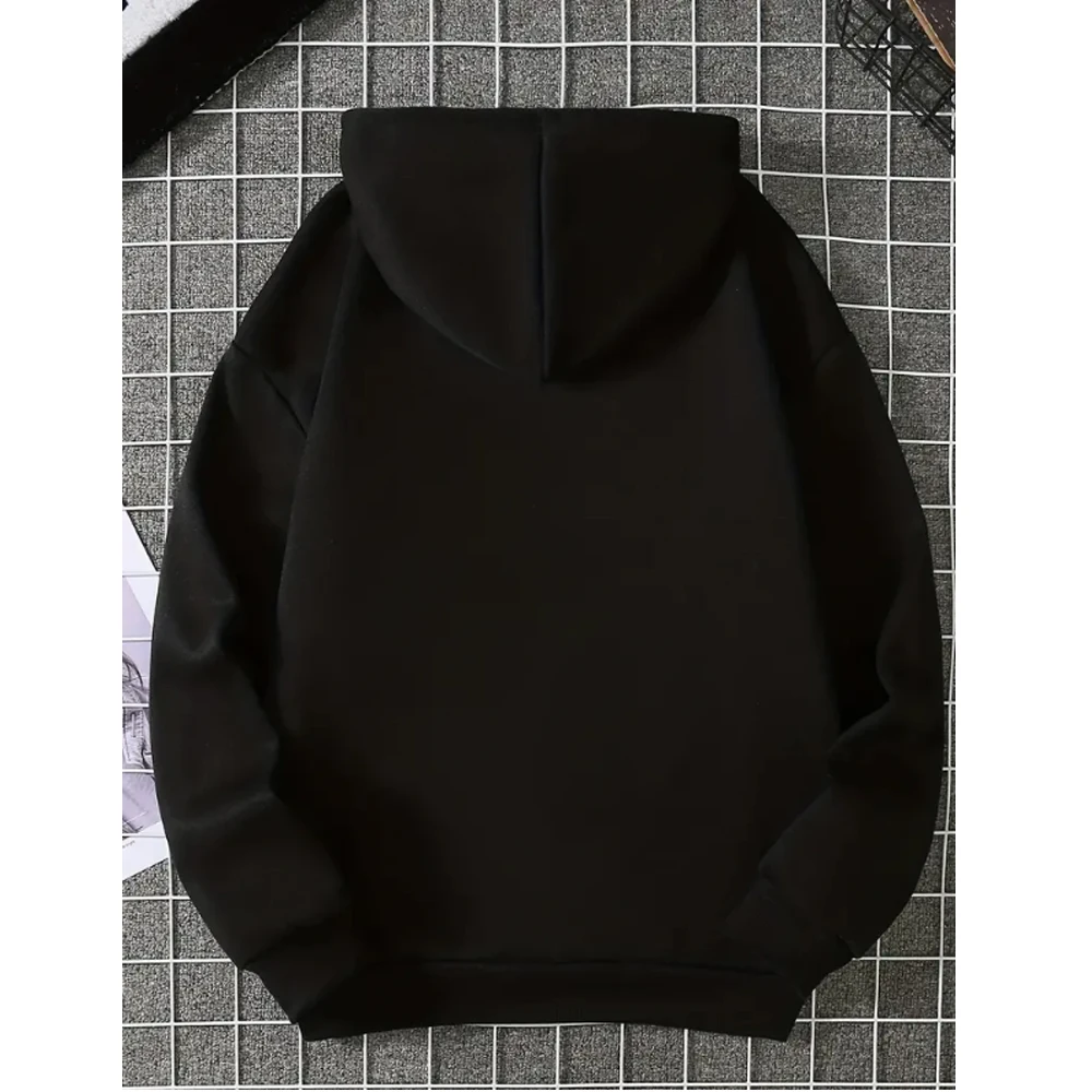 2023 Autumn New Hoodie Heart Rate Print Drawstring Hoodies Casual Long Sleeve Kangaroo Pocket Sweatshirt Women's Clothing