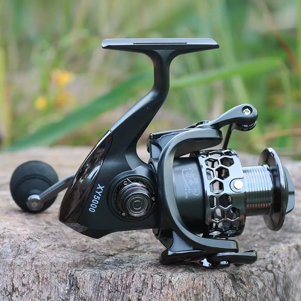 Moulinet De Pêche Jigging Rotatif Japonais 11+1 Roulements - Alliage, Drague 30kg, Taille 3000 à 10000, Neuf