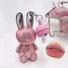Gege Bear Pink Rabbit Velvet Lip Cream — Adorable Bunny Keychain, Soft Matte Velvet Finish Lip Tint 6