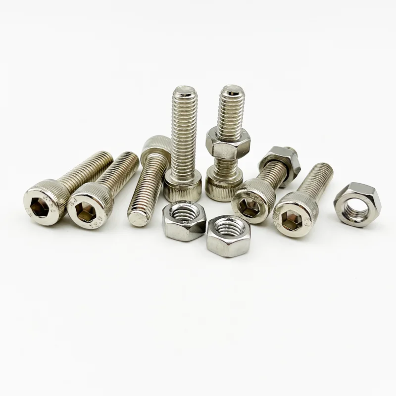 420/210/180/110/75PCS 304 Edelstahl Innensechskant Innensechskantschraube Bolzen und Mutter Set M2 M2,5 M3 M4 M5 M6 M8 Kit – Detail 4