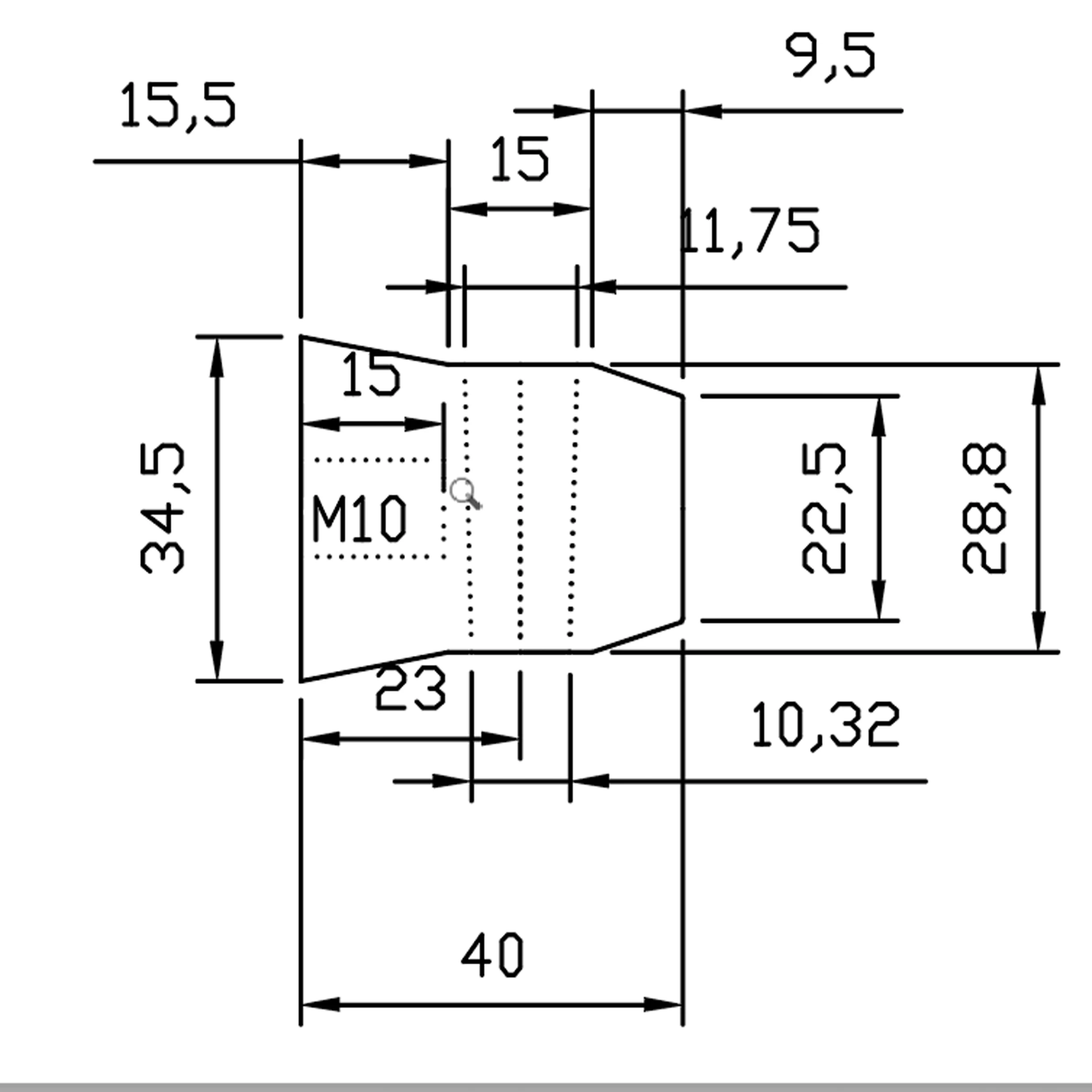 Connector Clamps Aluminum Half connector for sleeve block and truss clamp compatible with Global and Euro