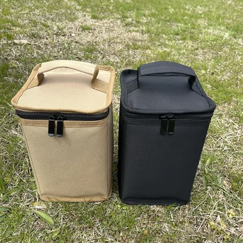Camping Lantern Gas Tank Bag Anti-Collision Portable Gas Tank Storage Bag Camping Storage Bag for Outdoor Camping Cooking Hiking