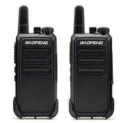 Baofeng – Mini walkie talkie USB BF R5, chargeur rapide BF C9 Ham CB, ensemble Radio Portable BFR5, radio bidirectionnelle, 2 pièces 