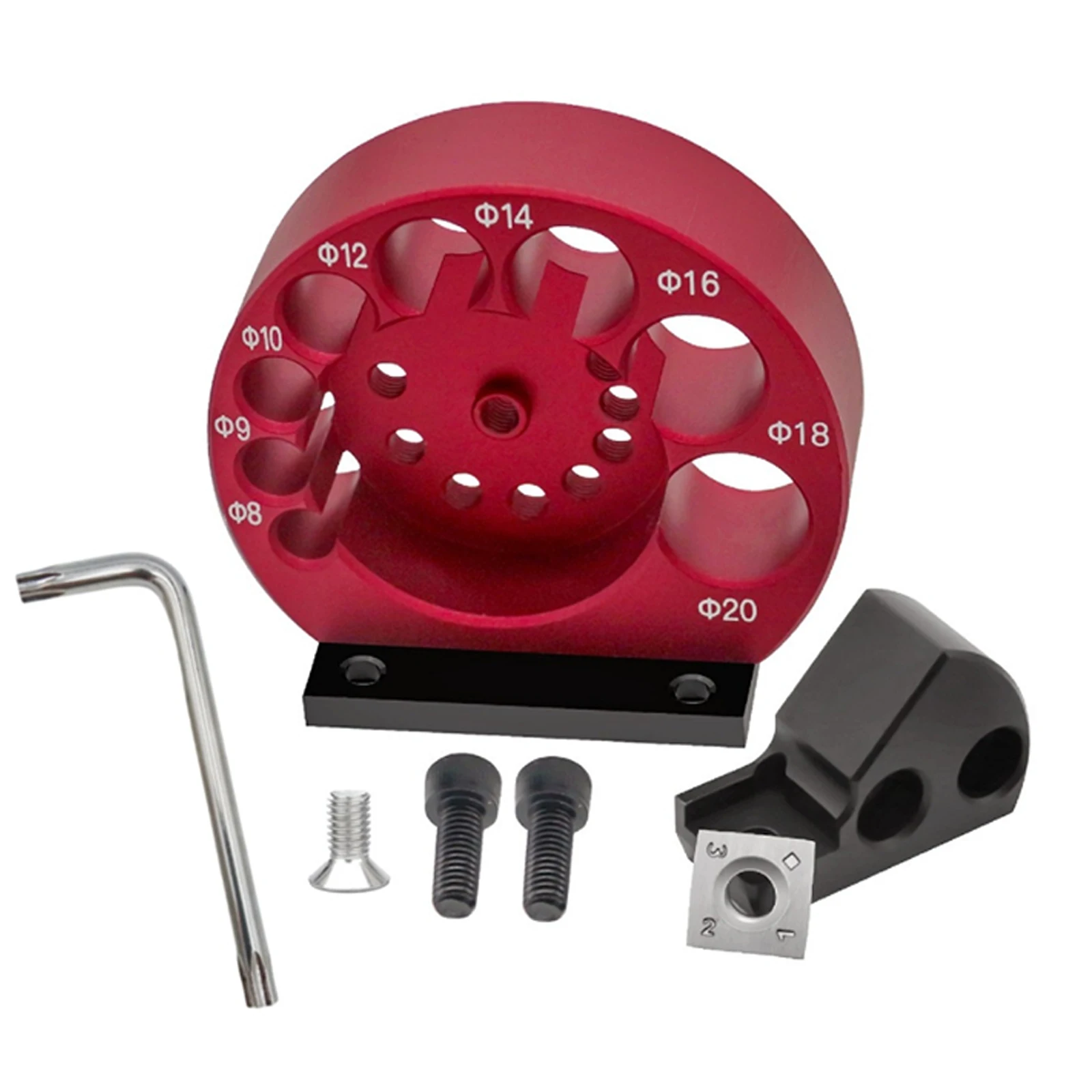 

8mm-20mm 8-Holes Adjustable Dowel Maker Jig Or Carbide Blades Woodworking Electric Drill Milling Dowel Round Rod Auxiliary Tool