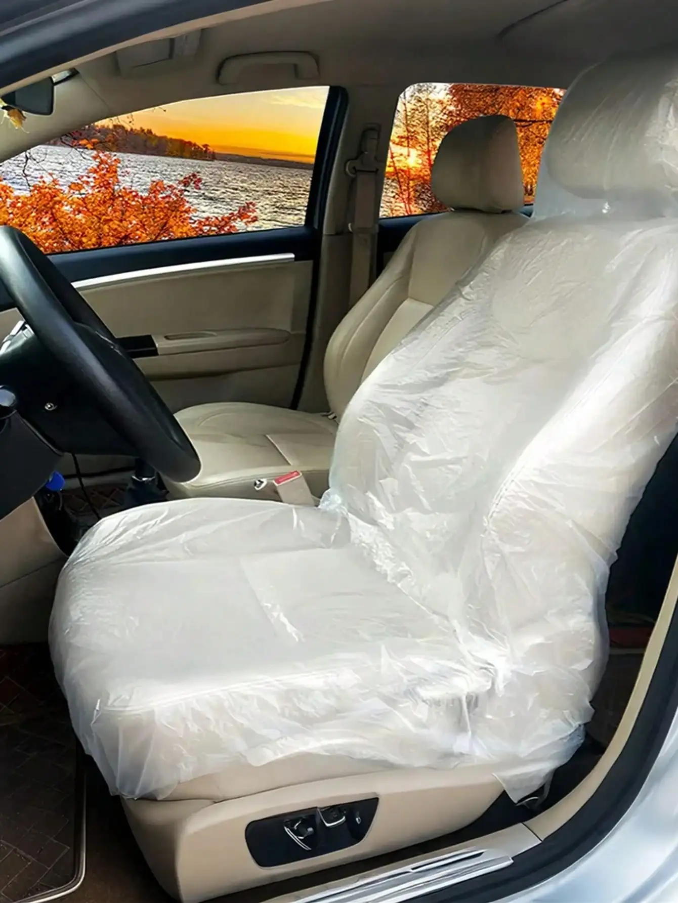 100 housses de siège de voiture jetables – un "protecteur pratique" pour une protection multi-scénarios