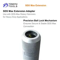 Adaptateur d'extension SDS Max, coupleur Max-Lock avec tige d'extension pour marteau perforateur, perçage à longue portée 3