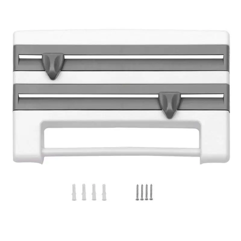 Wrap Dispenser Dispenser Cutter For Food Wrap Foil Holders WallMount