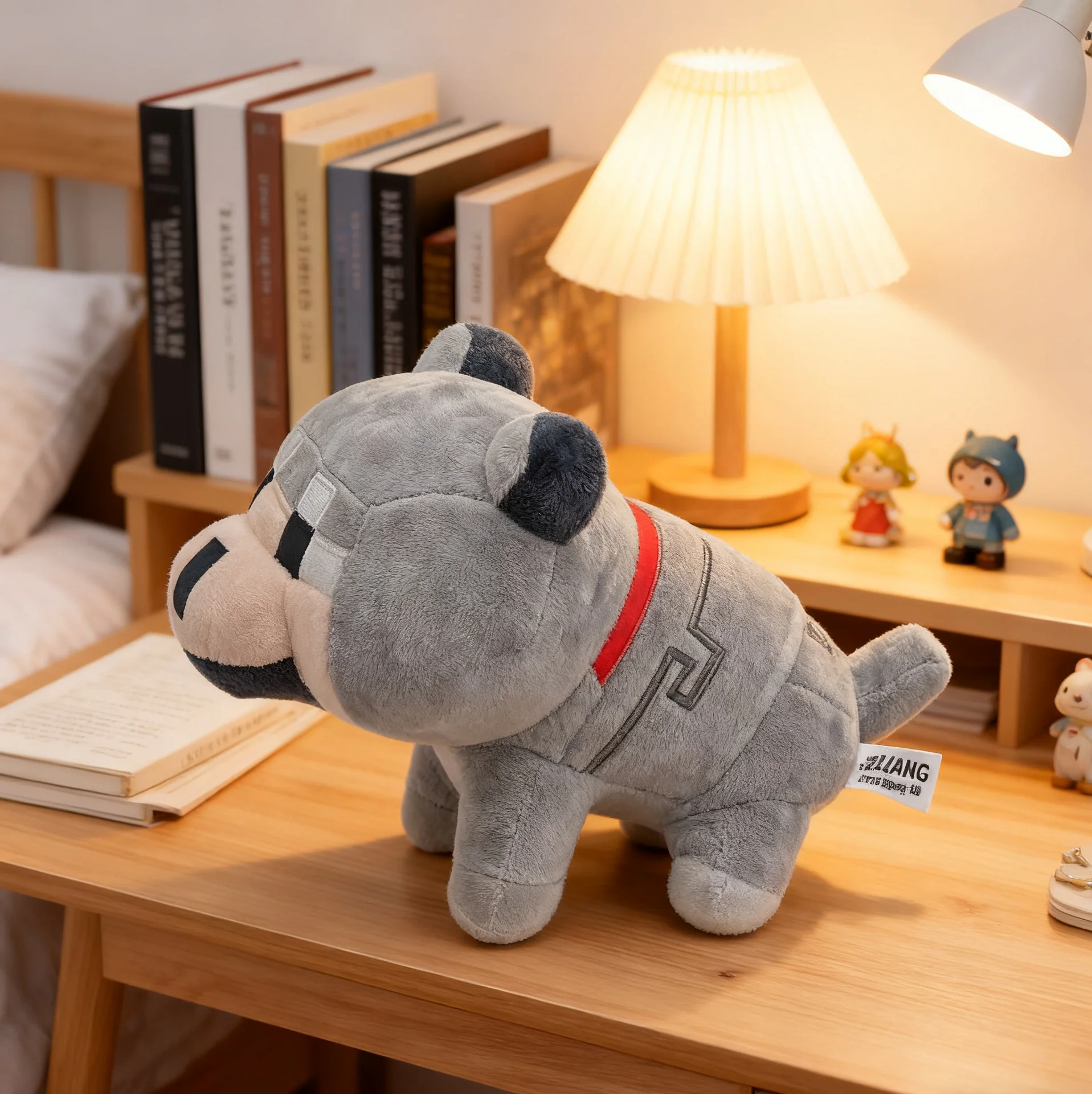 귀여운 늑대 봉제 인형 게임 늑대 봉제 부드러운 동물 인형 어린이 선물 23cm