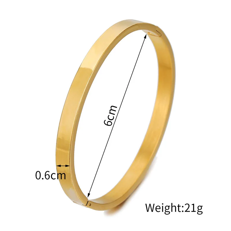 Stainless Steel Bangle Bracelet for Men and Women