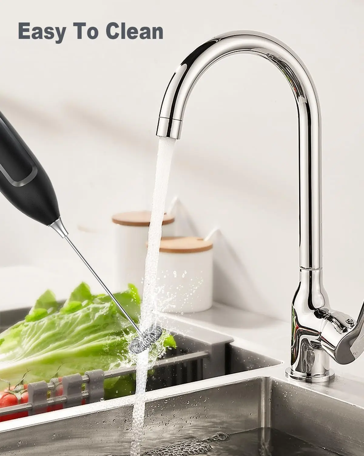 Electric Handheld Milk Frother 4