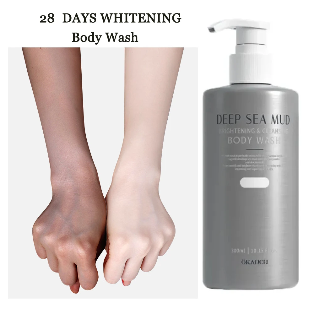 Deep Sea Mud Volcanic Mud Whitening Body Wash for Dark Skin Exfoliating Dirt Moisturizing Cleansing Shower Gel Bath Body Works body wash