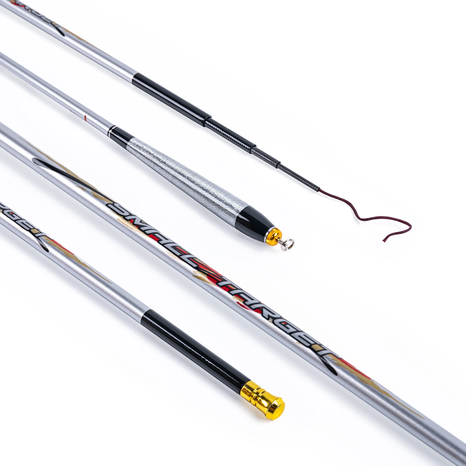 best medium heavy telescopic fishing pole B&M BW3 Black Widow the 66 inch rod collapses into itself so its always at the ready Fishing Pole Combo Set, 6.89ft