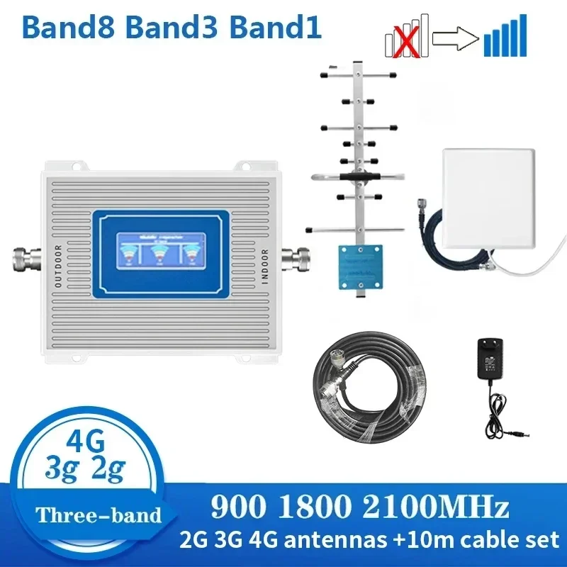 Amplificatore Di Segnale Cellulare Gsm Dcs Wcdma Ripetitore Di Segnale Mobile 900 1800 2100 Ripetitore Lte 2G 3G 4G Ripetitore Cellulare