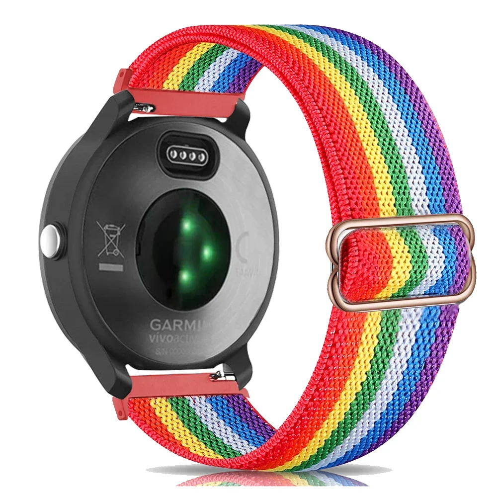 Premium Nylon Elastic Wristband Bracelet for Smartwatches - 20mm/22mm Strap Accessories
