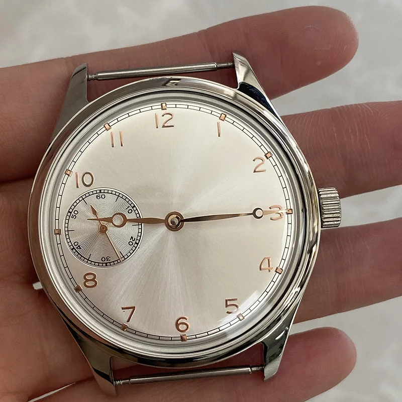 42mm Men's Simple Fashion Manual Mechanical Watches Tianjin ST3600 Movement Waterproof Stainless Steel Luxury Reloj Hombre Cool