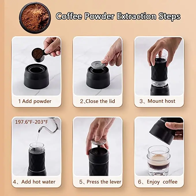 JASSY Tripresso Portable Coffee Maker 