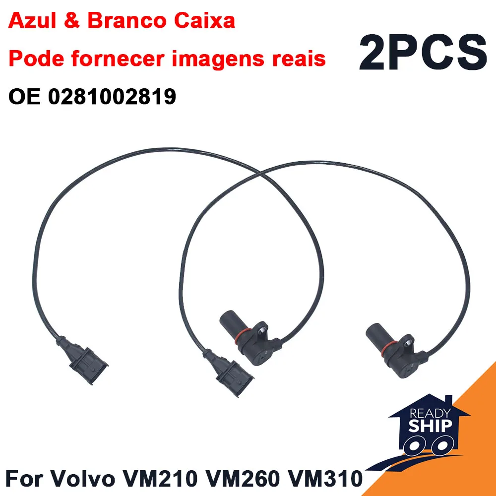 

2PCS 0281002819 Crankshaft Pulse Sensor For V-olvo Truck VM210 VM260 VM310 961200670034 0 281 002 819