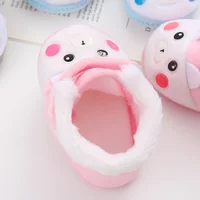 Baby Autumn Winter Boots Baby Girl Boys Winter Warm Shoes Cartoon Toddler Fuzzy Balls First Walkers Kid Shoes 5