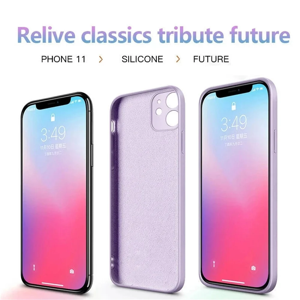 Premium Liquid Silicone Shockproof Phone Case - Soft TPU Bumper Cover