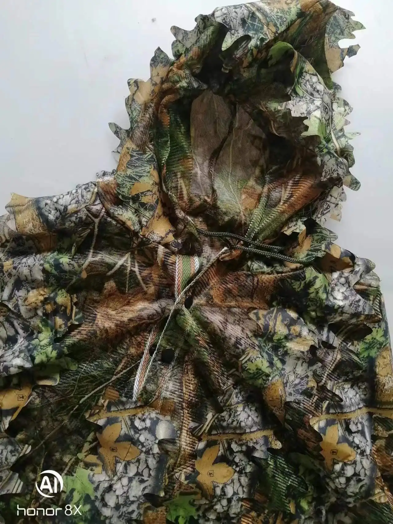 Men Women Kids Outdoor Ghillie Suit Camouflage Clothes Jungle Suit CS Training Leav