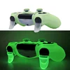 housse manette ps4 en silicone souple pour manette de jeu PS4, accessoires de jeu, brille dans la nuit, étui pour contrôleur