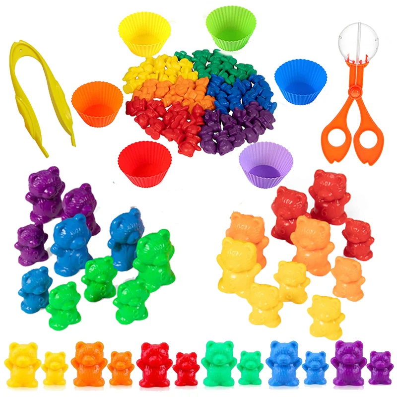 Kůzle duha párování grafu hra poznání duha barva řazení jemný motorový tvoření montessori senzorických osvěta puzzle hračka dar