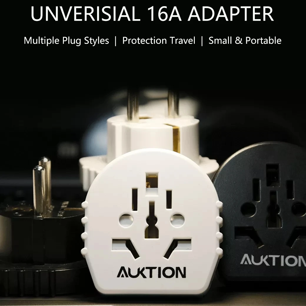 Newest Version Auktion 16A 250V EU Converter Universal EU Plug AU US UK CN To Adapter European Travel Adapter Socket charger adapter power supply adapter battery charger adapter toothbrush charger adapter