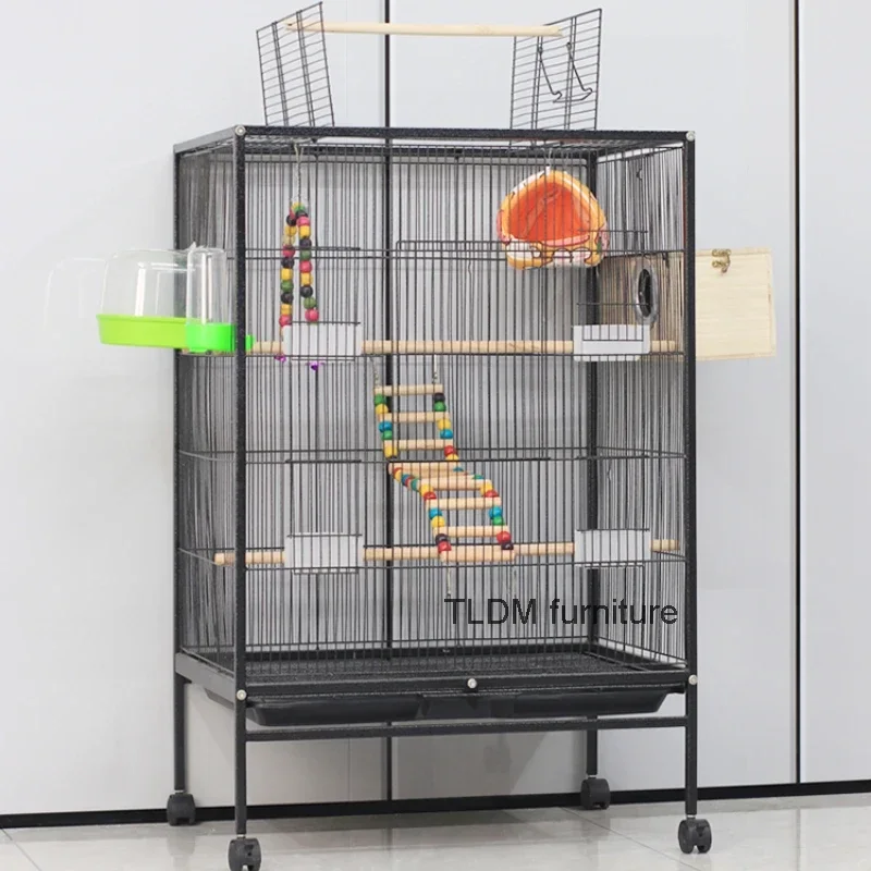 

Outdoors Parrot Bird Cages Budgie Metal Park Large Breeding Bird Cages Canary Maison Oiseaux Exterieur Pet Products WZ50BC