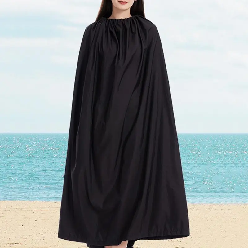 Surf Changing Poncho 3.94ft Surf Robe Adjustable Round Collar Swim Poncho Dressing Room Privacy Shelter Portable Cape