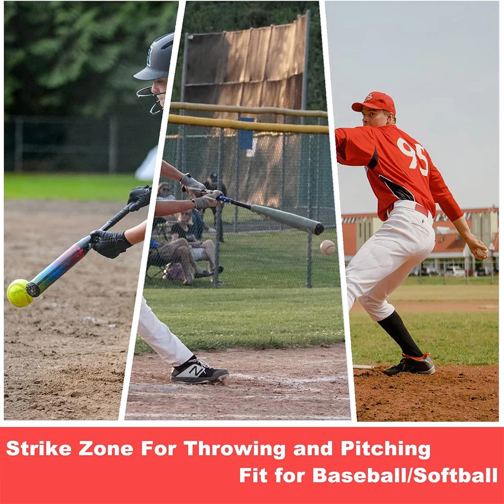 9-Section Numbered Strike Zone Trainer Adjustable Pitching Target Pitcher Accuracy Training Aids for Baseball Softball Net