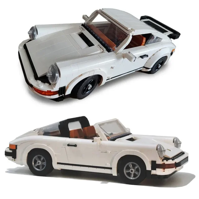 1458PCS Technical Retro Car Model Building Blocks Set 2in1 Race Classic Model Kit for Adults and Teens 4