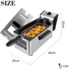 3L Deep Fryer Electric French Frie Frying Machine Oven Hot Pot Fried Chicken Grill Adjustable Thermostat Kitchen Cooking Sonifer 6