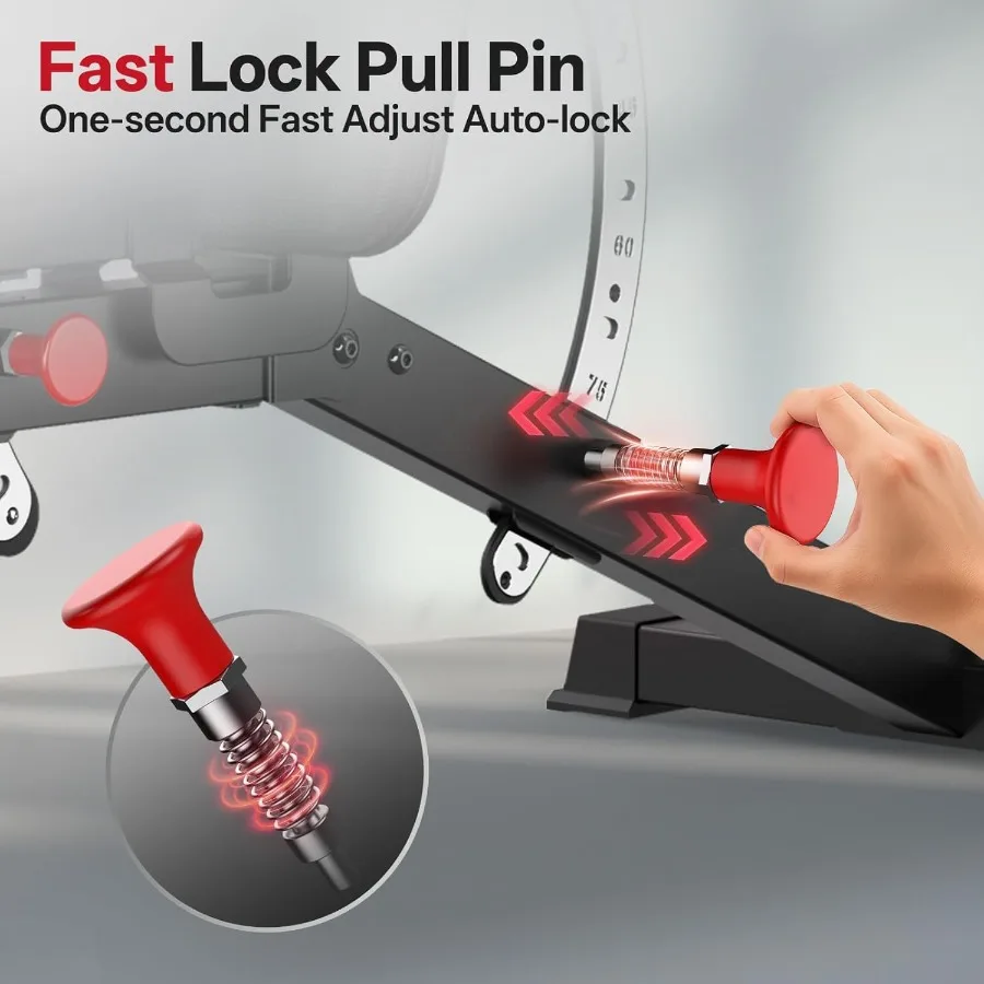 MD65 Adjustable Weight Bench 6