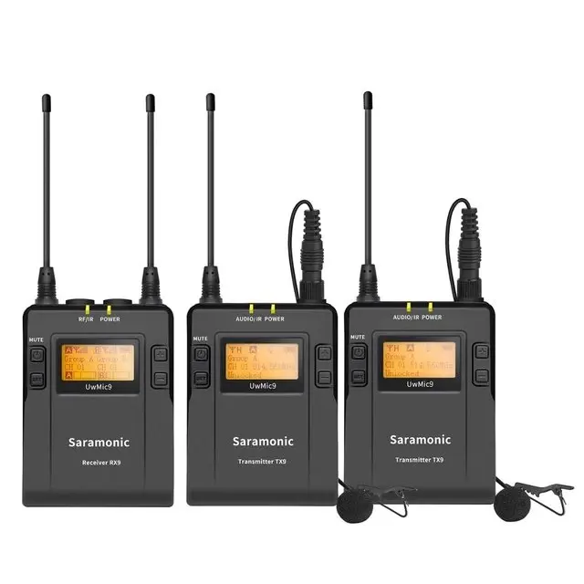 Saramonic Professional UHF Lavalier Wireless Microphone System for DSLR Camcorder Broadcast