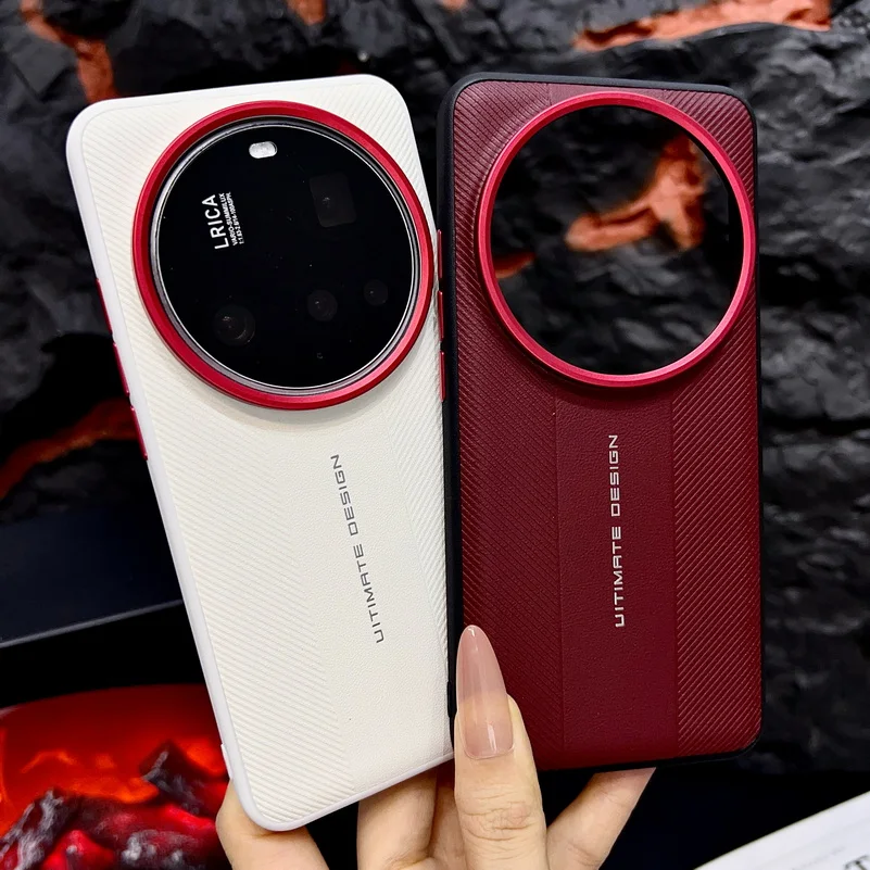 Luxury Textured Red Camera Frame Protective Cover - Ultimate Design
