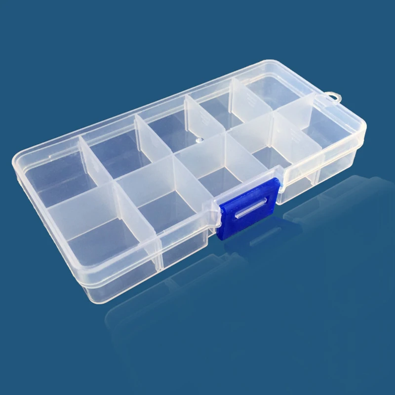 tool tote bag 10 Grid Tool Box Screws Orginizer Box Parts Storage Cells Electronic Components Box Small Things Tools Case Plastic Containers portable tool chest Tool Storage Items