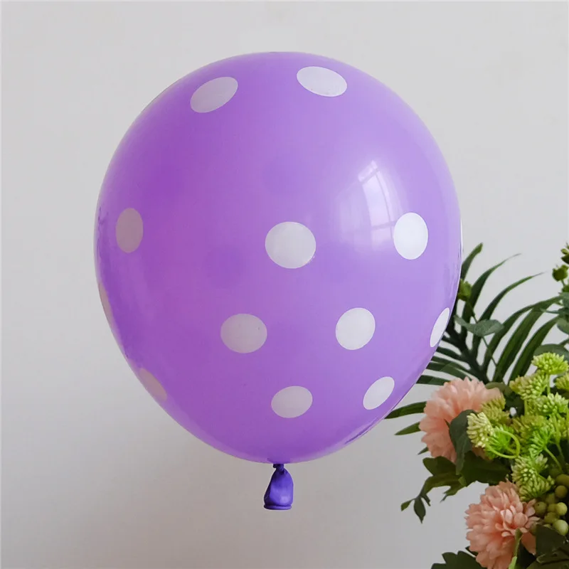 thumbnail image 1 of Globo flotante de látex con puntos engrosados de 12 pulgadas para proponer una propuesta de boda, decoración para fiesta de cumpleaños, globo de lunares ondulados para baby shower, 1 of 5