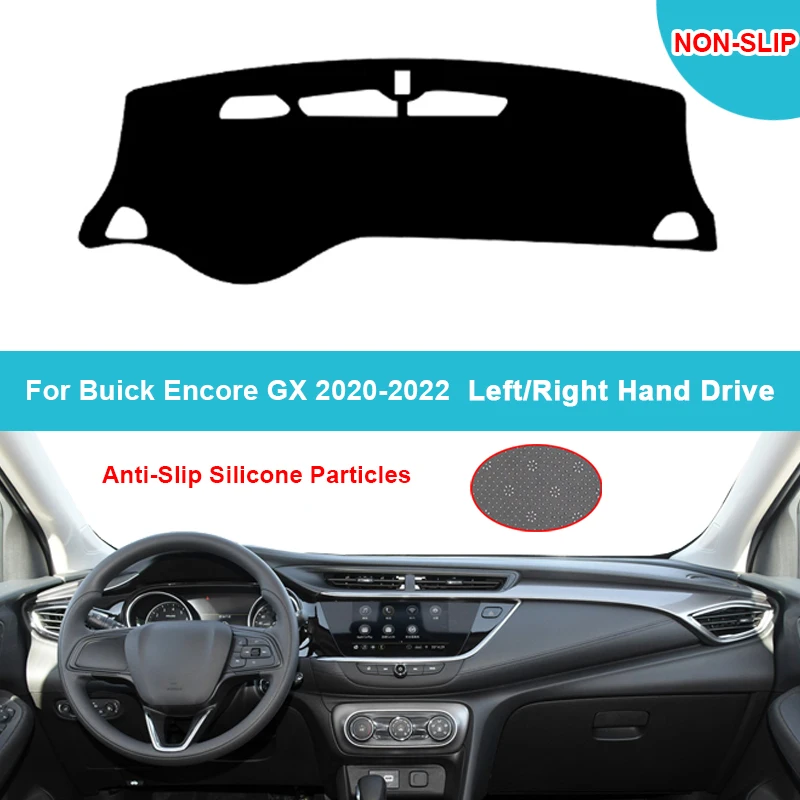 

Car Dashboard Cover DashMat for Buick Encore GX 2020 2021 2022 Flannel Suede Polyester Carpet Cape Protector Sun Shade