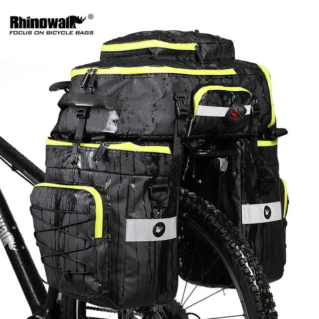 Bicycle Bag Waterproof Rhinowalk  Panniers Bicycle Waterproof - 3 1 Bike  Bags Rear - Aliexpress