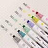 6 Colors Stamp Double Headed Art Markers Highlighter Pen Star/Heart/Moon/Drop/Square for Scrapbook Diary Poster Christmas Card 3
