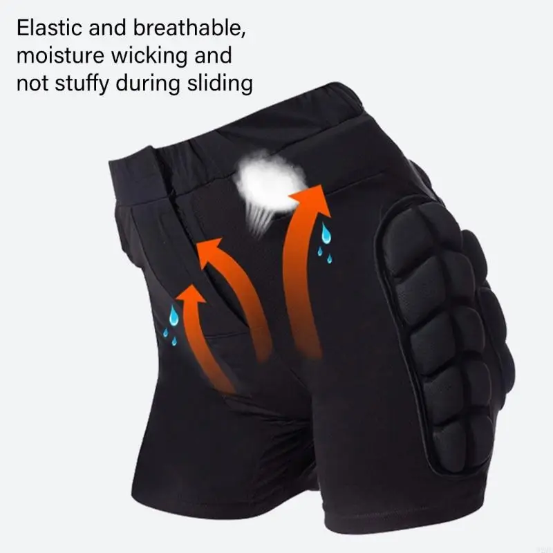 92ME 3D Protections Hip Butt Padded Shorts for Snowboarding 8 Size Skating Butt Pad Guard Padded Protective Shorts
