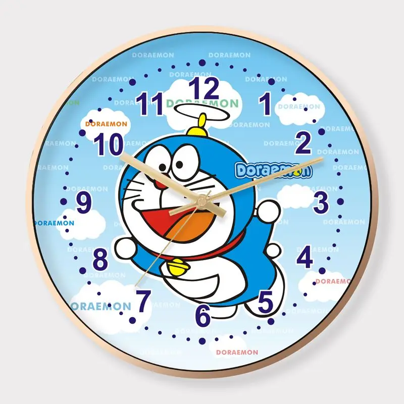 ドラえもん-クリエイティブな壁掛け時計,漫画のアニメーション,子供