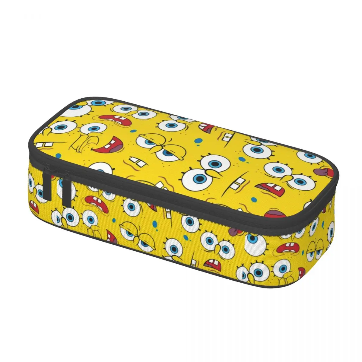 Anime SpongeBobs SquarePantss Comedy TV Cartoon Pencil Case for Boys Gilrs Large Capacity Pen Box Bag School Supplies