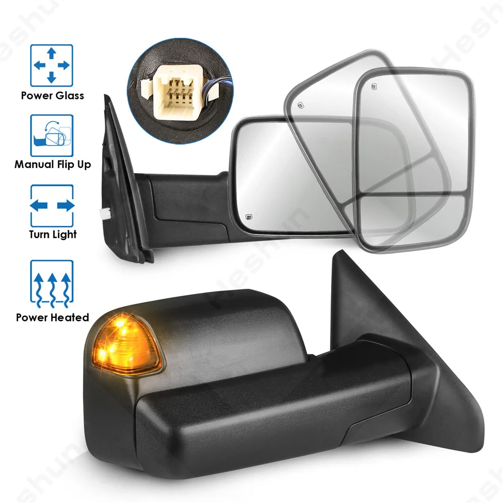 PairTowingMirrorsforDodgeRAM150020022008RAM2500RAM35002003