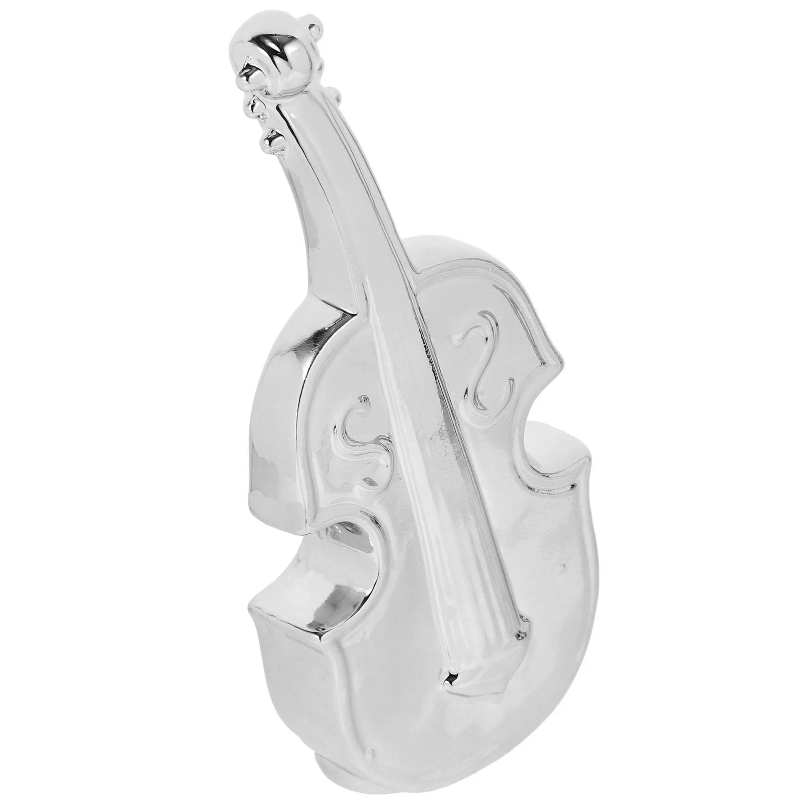 

Gold Decor Violin Ornaments Home Music Instrument Cello Meter Vintage Model Adornment Restaurant Decoration Desktop Office