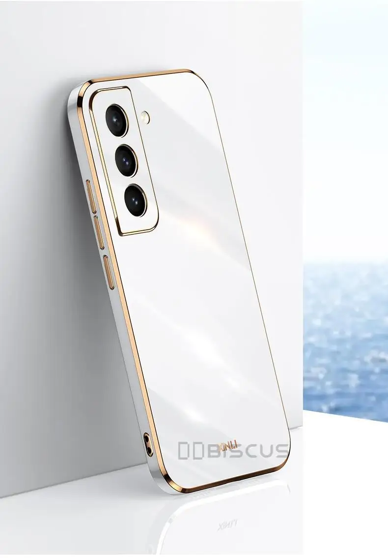 Custodia per Samsung Galaxy S21 FE S22 S20 Ultra S21 Plus S21Plus s20fe 5G, placcatura di lusso, morbida custodia in silicone gel, custodia Co_voghion.com