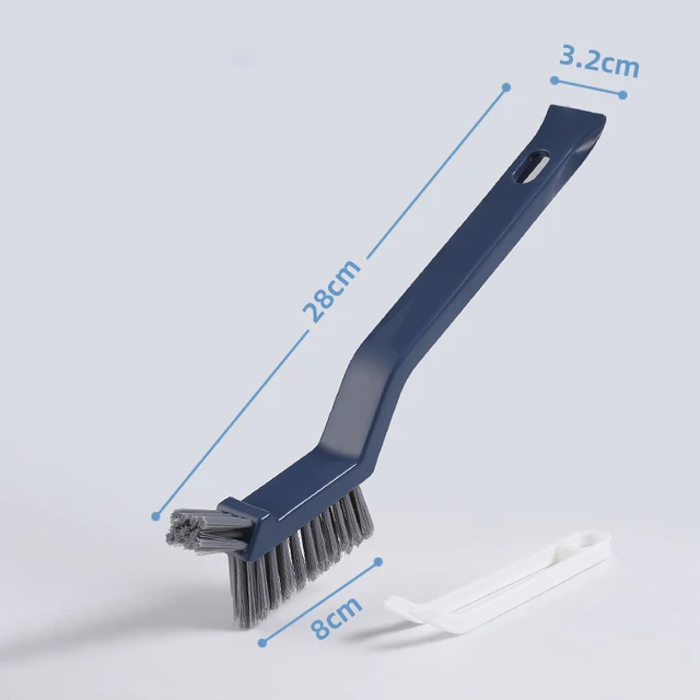 Spazzola multiuso per la pulizia degli spazi del pavimento delle piastrelle del bagno, scanalatura della finestra, spazzola per la pulizia delle mani, strumento da cucina per l'angolo della parete della casa 6