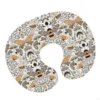 K8GF Forest Print Nursing Pillow Case Newborns Baby Pillow Cover Maternity Breastfeeding Pillowcase Nursing Pillow Slipcover